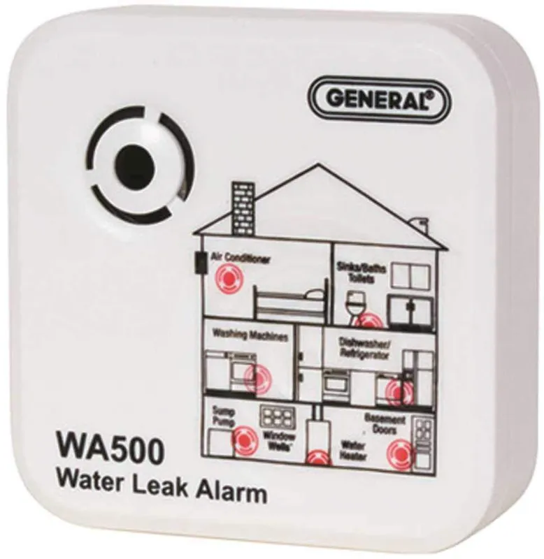 General Tools White, Water Leak Alarm (WA500)