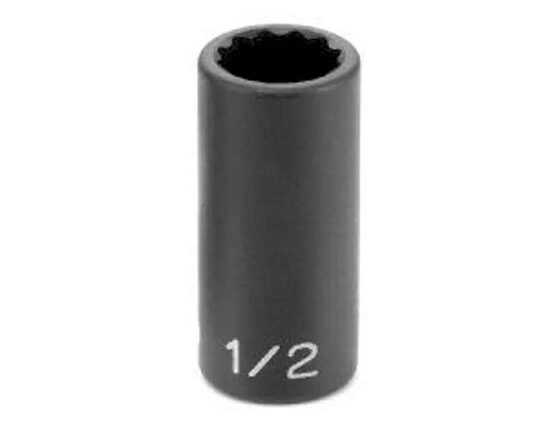Grey Pneumatic 1 X 12 Point Semi-Deep 3/8 Drive Impact Socket (1132SD)