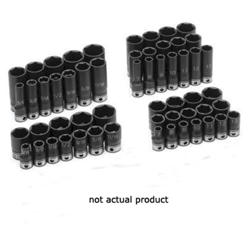 Grey Pneumatic 3/8 Drive x 11mm Standard Duo-Socket, 6 Point (81011M)