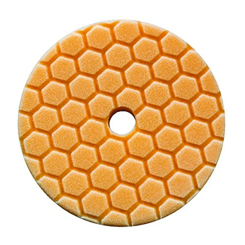 Chemical Guys 5 Orange Hex-Logic Med-Heavy Cutting Pad (BUFX112HEX5)