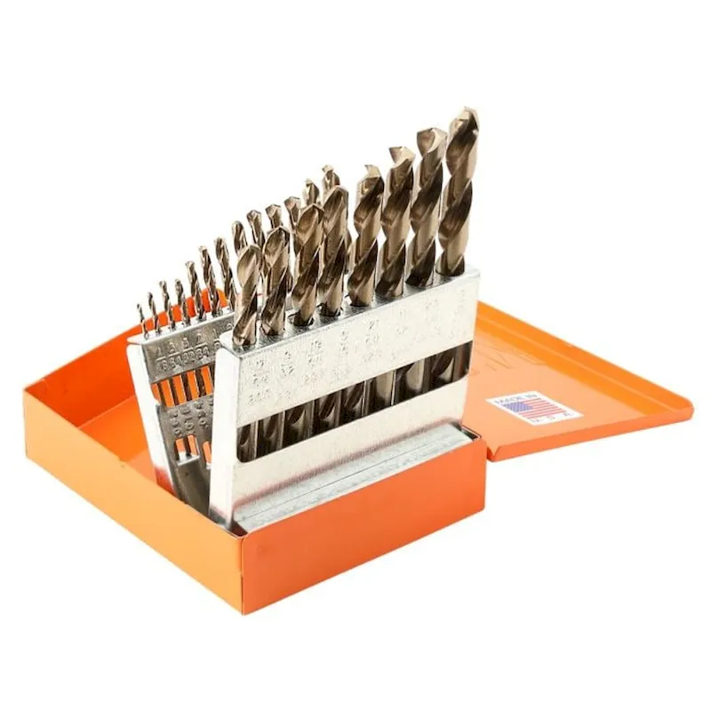 KnKut 21 Piece HD Hex Shank M35 Cobalt Jobber Length Drill Bit Set 1/16 -3/8 by 64ths (21KK35)