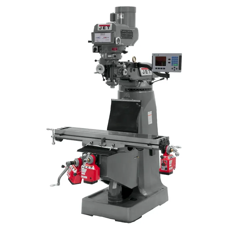 Jet JTM-4VS Mill 3-Axis ACU-RITE 200S DRO XYZ Axis Powerfeeds (690141)