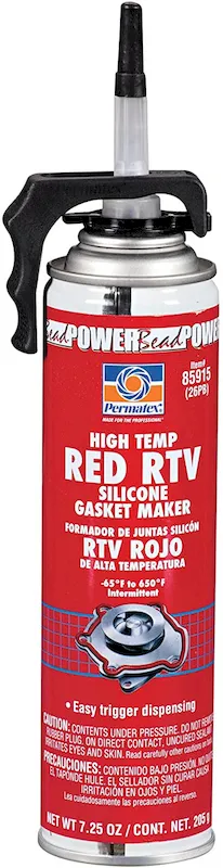 Permatex Hi-Temp Red RTV Silicone Gasket Maker 3 oz Sealant (85915)
