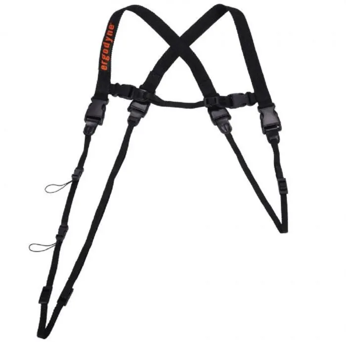 Ergodyne Squids 3132S Barcode Scanner Lanyard Harness, Black, Small, 1 Each