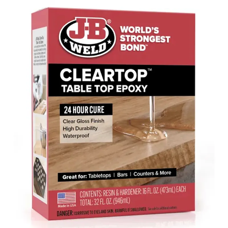 JB Weld Cleartop Pour-On Epoxy 32 Fl Oz (41032)