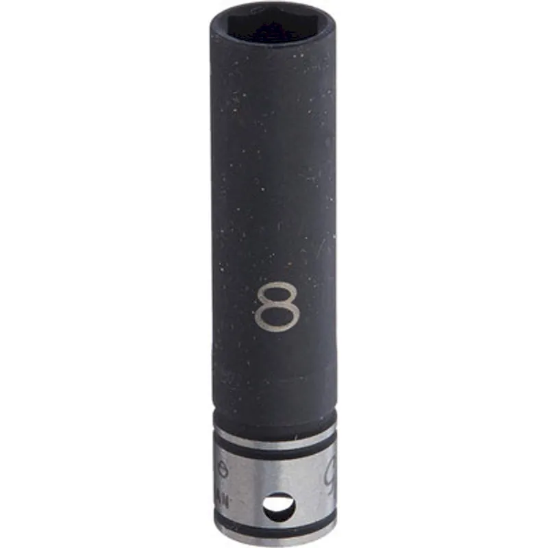 Grey Pneumatic 1/4 Drive x 8mm Deep Duo Socket - 12 Point (89108MD)