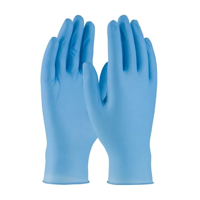 PIP Ambi-dex Overdrive 63-336PF/L Powder Free 6 mil Disposable Nitrile Glove with Textured Grip, Blue, Large, Box of 100