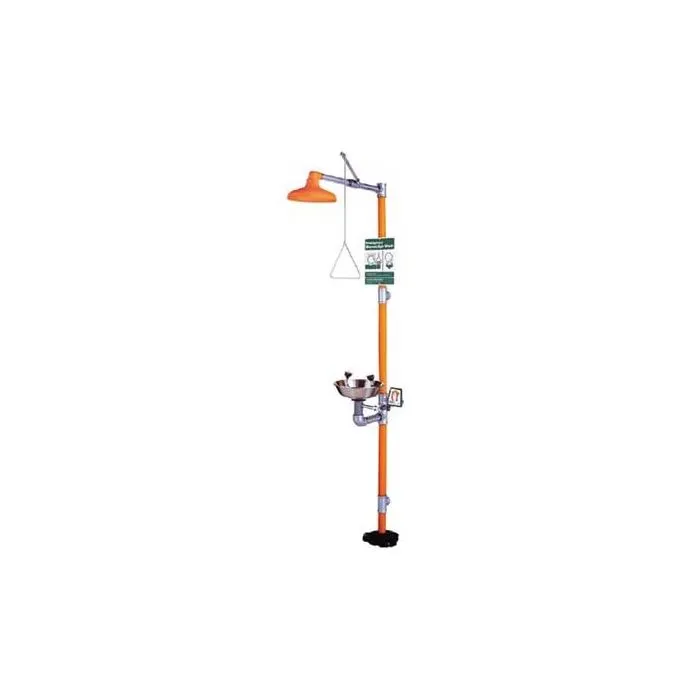 GUARDIAN EQUIPMENT G1902 Safety Station with Eyewash and Shower, 1 Each