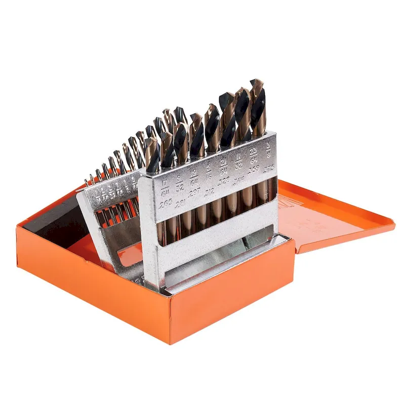 KnKut 21KK7 21 Piece Short Stubby Length Drill Bit Set 1/16 -3/8 by 64ths