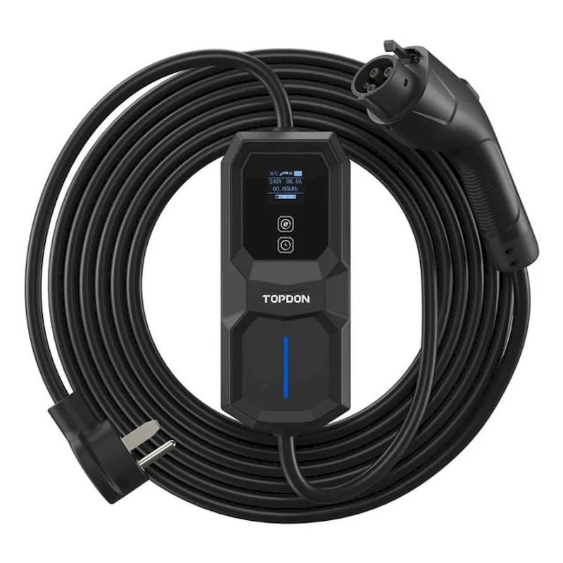 TOPDON PulseQ AC Portable Electric Vehicle Charger 32A NEMA 6-50 Plug (TD60610027)