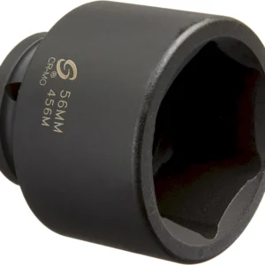 Sunex Tools 3/4 Drive 6 Point Impact Socket 56mm (456M)