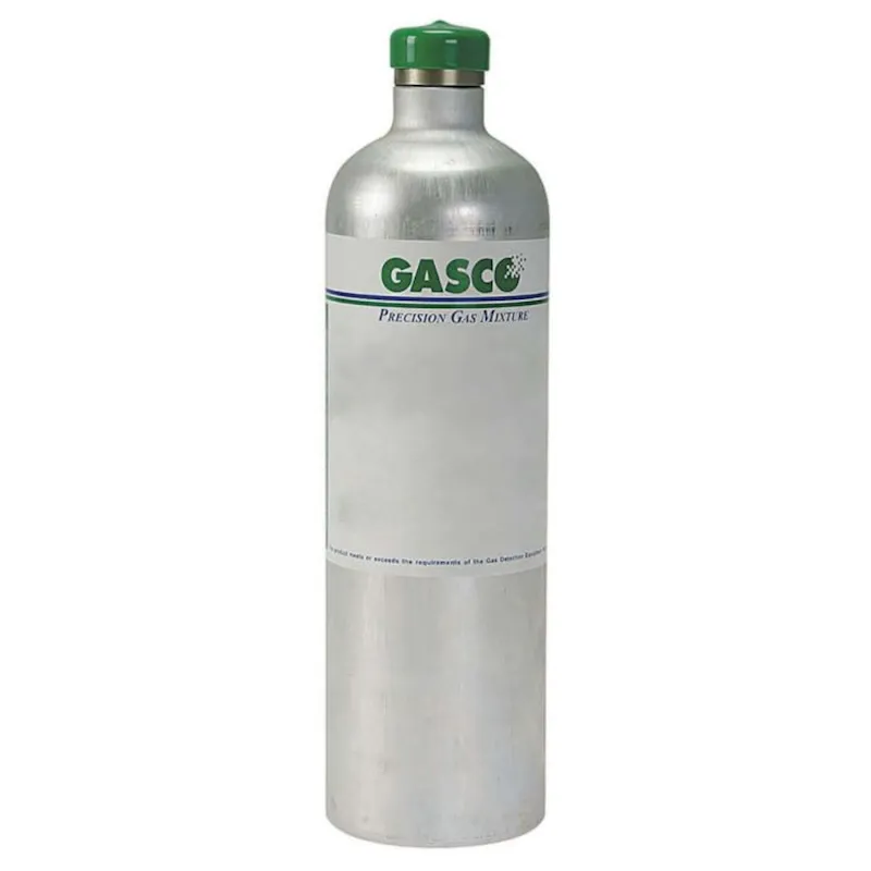 Gasco 34L-98-25 34 Liter Hydrogen Sulfide Calibration Gas, 25 PPM, Nitrogen, 1 Each