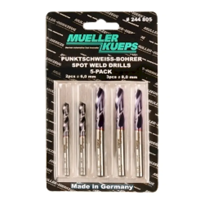 Mueller-Kueps 244805 Spot Welding Drill Bits, 5-Pack