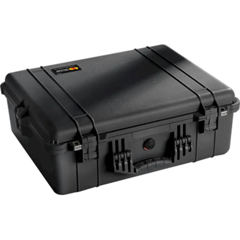 Pelican 1600 1600-001-110 Protector Case, No Foam, Black, 1 Each