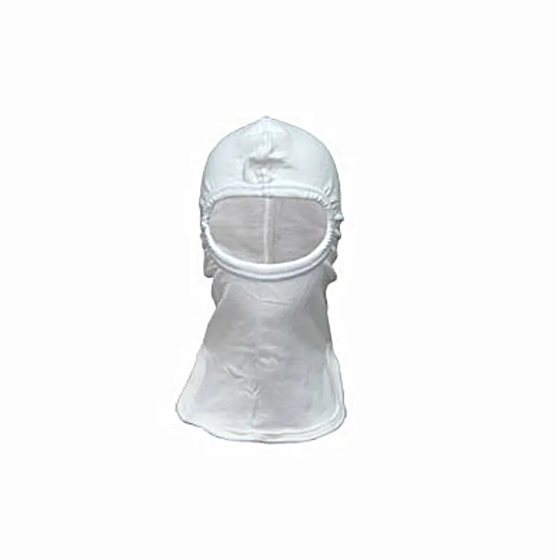 Chicago Protective Apparel KN-51 7 Ounce Knit Nomex Blend Hood, ATPV 10.1, NFPA 70E, White, 1 Each