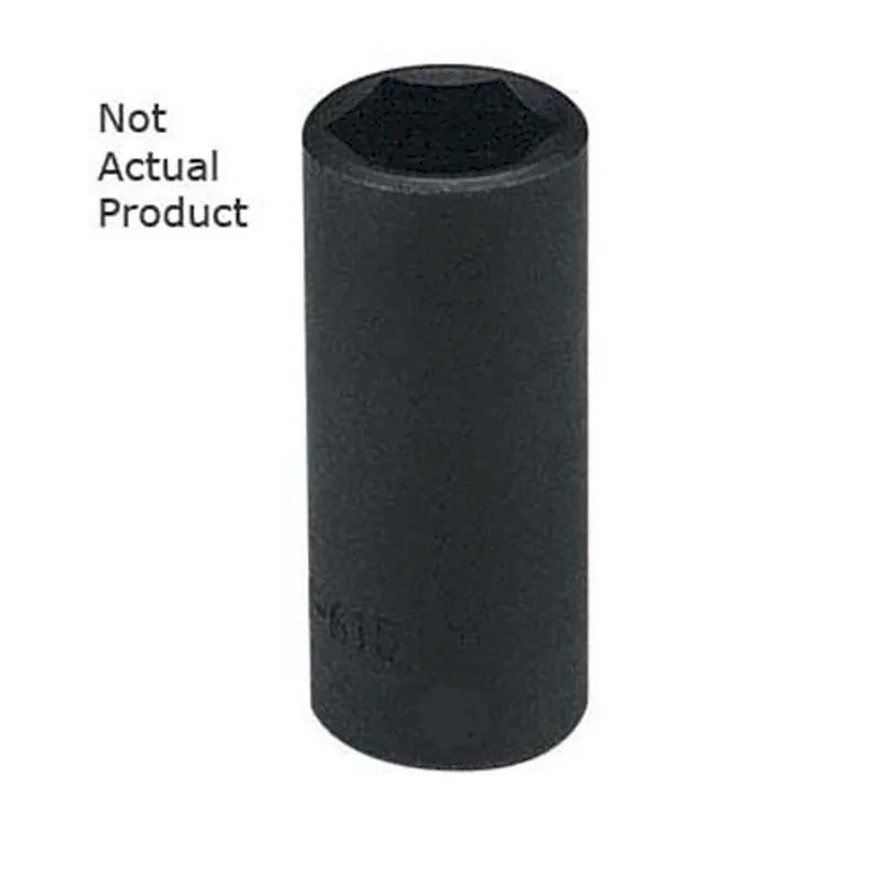 K Tool 33220 Impact Socket, 1/2 Drive, 5/8 , 6 Point, Deep
