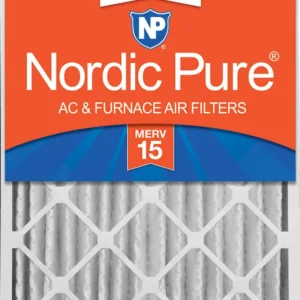 Nordic Pure 16x20x4 (3 5/8) Pleated MERV 15 Air Filter 1 Pack (16x20x4M15-1)