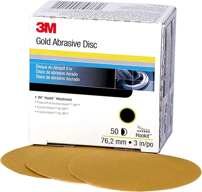 3M 3 P220A Hookit Gold Abrasive Disc 216U (916)