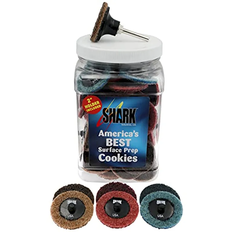 Shark 13094 50-Pack Triple Treat Quick Change Surface Prep Conditioning Discs