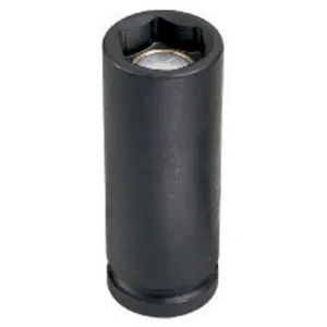 Grey Pneumatic 3/8 X 6 Point Deep 1/2 Drive Magnetic Impact Socket (2012DG)