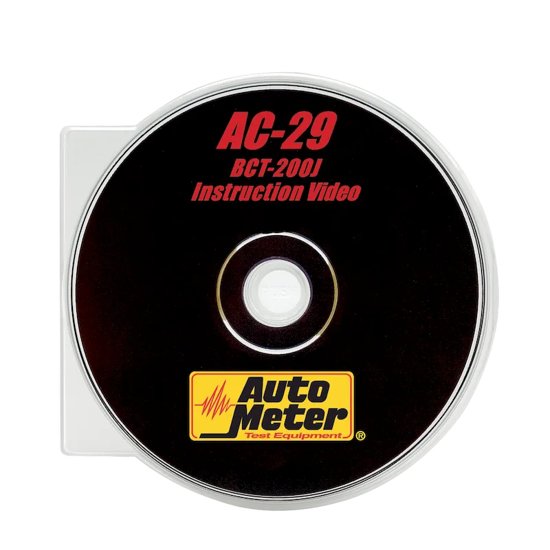 AutoMeter BCT-200J Instructional DVD Video (AC-29)