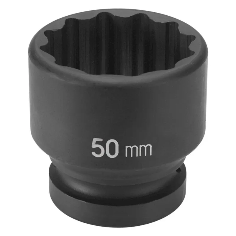 Grey Pneumatic 1-1/2 Drive 63 Mm 12-Point Standard Impact Socket (6263M)
