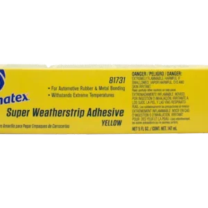 Permatex Super Weatherstrip Adhesive, Superior Rubber and Metal Adhesive, 5 Oz (81731)
