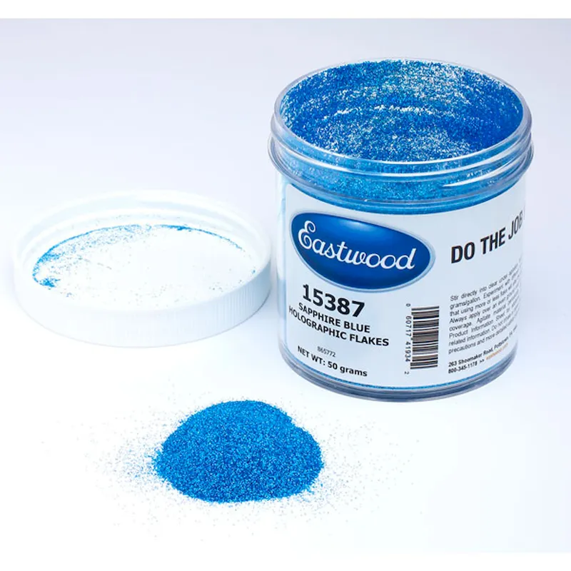 Eastwood Sapphire Blue Holographic Flakes 50g (15387)
