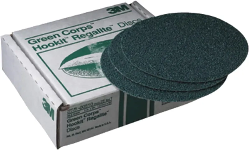 3M 8 80E Hookit Green Corps Abrasive Disc 255U (521)