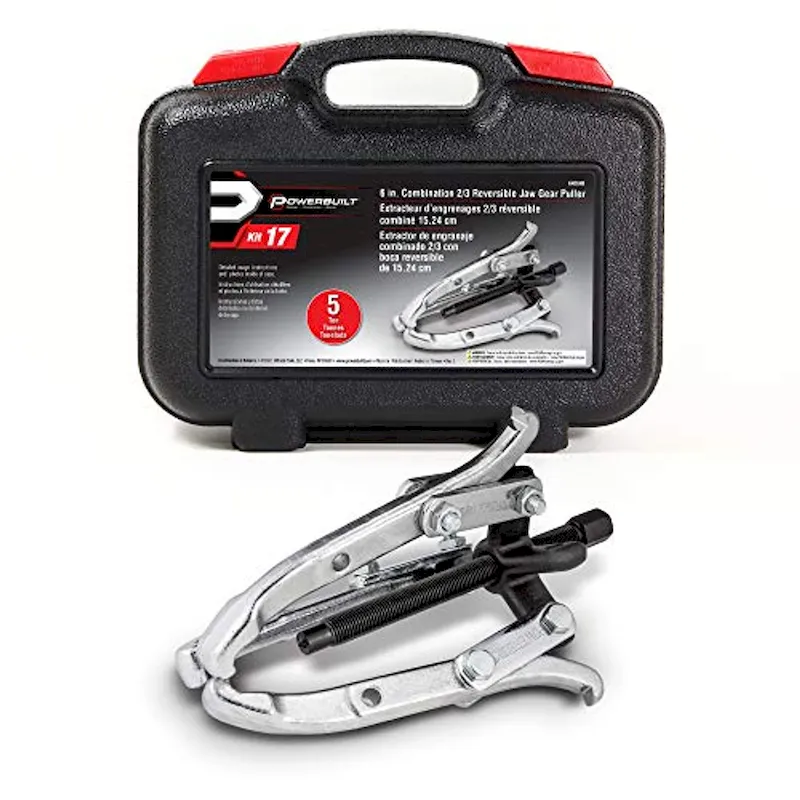 Powerbuilt 648648 Alltrade 17 Combination Reversible Jaw Gear Puller Tool Set