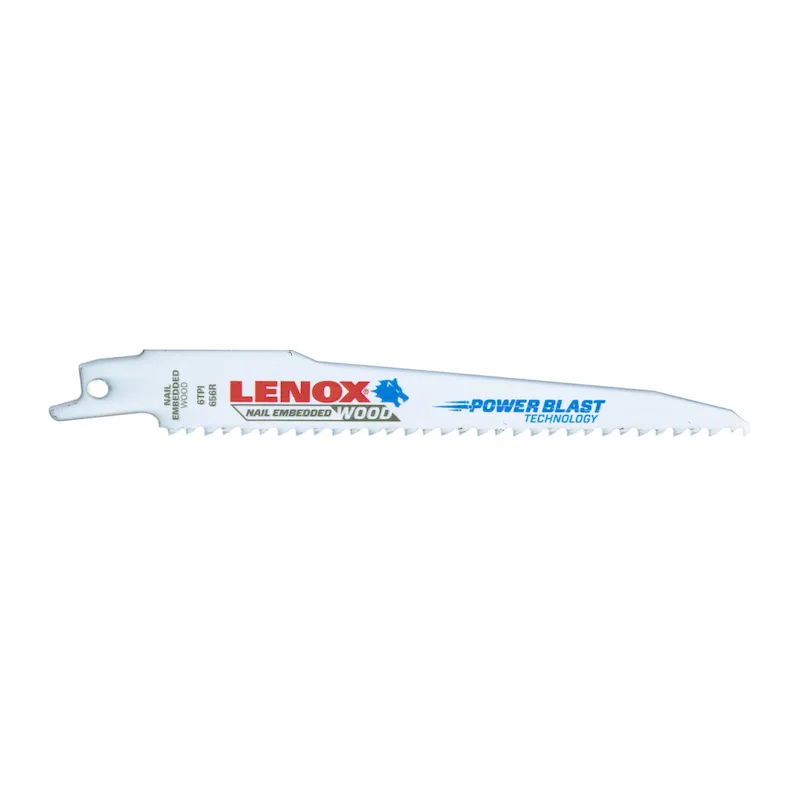 Lenox 20572656R 6 (152mm) 6 Tpi T2 Bi-metal Reciprocating Saw Blade, 5 Pack